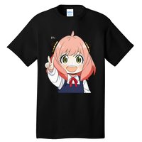 Funny Emotion Smile Heh. A Cute Girl For Family Holidays Tall T-Shirt