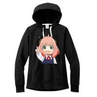 Funny Emotion Smile Heh. A Cute Girl For Family Holidays Women's Fleece Hoodie