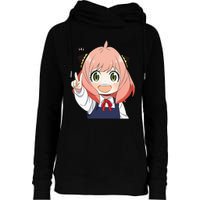 Funny Emotion Smile Heh. A Cute Girl For Family Holidays Womens Funnel Neck Pullover Hood