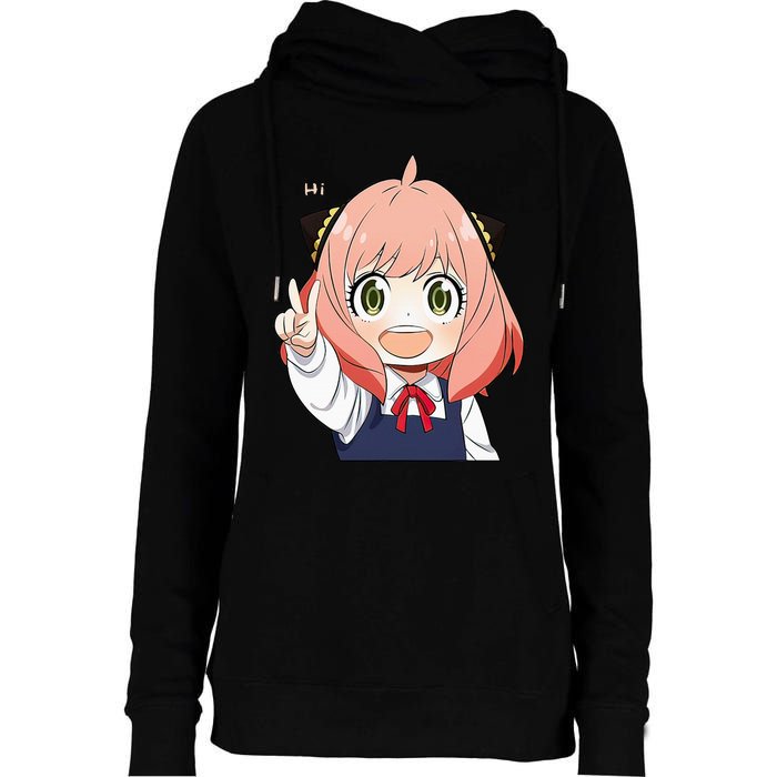 Funny Emotion Smile Heh. A Cute Girl For Family Holidays Womens Funnel Neck Pullover Hood