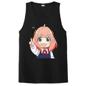 Funny Emotion Smile Heh. A Cute Girl For Family Holidays PosiCharge Competitor Tank