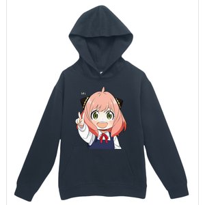 Funny Emotion Smile Heh. A Cute Girl For Family Holidays Urban Pullover Hoodie