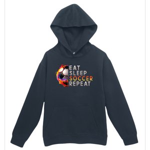 Funny Eat Sleep Soccer Repeat Soccer Player Urban Pullover Hoodie