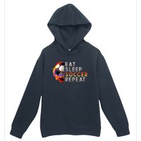 Funny Eat Sleep Soccer Repeat Soccer Player Urban Pullover Hoodie