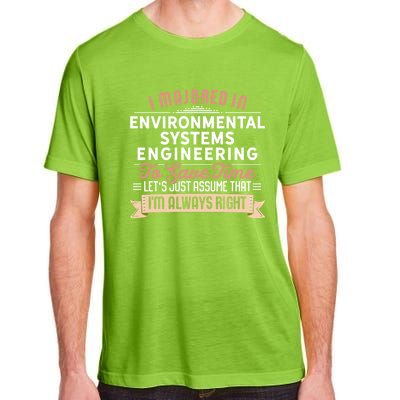 Funny Environtal Systems Engineering Major Studengift Adult ChromaSoft Performance T-Shirt