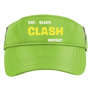 Funny Eat Sleep Clash Repeat Gaming Cute Gift Adult Drive Performance Visor