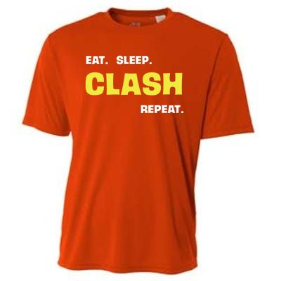 Funny Eat Sleep Clash Repeat Gaming Cute Gift Cooling Performance Crew T-Shirt