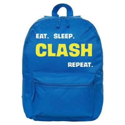 Funny Eat Sleep Clash Repeat Gaming Cute Gift 16 in Basic Backpack