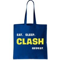 Funny Eat Sleep Clash Repeat Gaming Cute Gift Tote Bag