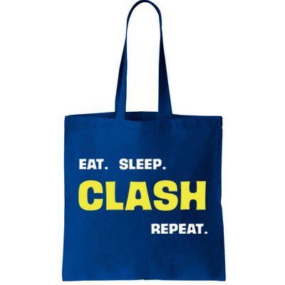 Funny Eat Sleep Clash Repeat Gaming Cute Gift Tote Bag