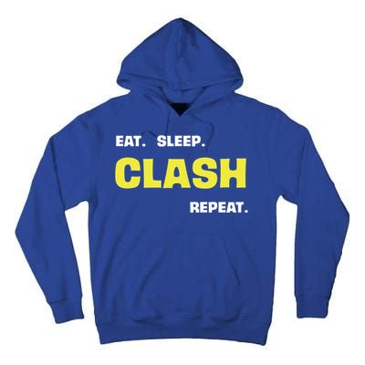 Funny Eat Sleep Clash Repeat Gaming Cute Gift Tall Hoodie