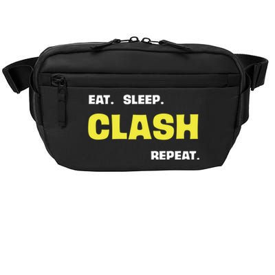 Funny Eat Sleep Clash Repeat Gaming Cute Gift Crossbody Pack