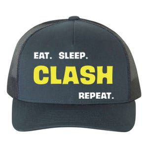 Funny Eat Sleep Clash Repeat Gaming Cute Gift Yupoong Adult 5-Panel Trucker Hat