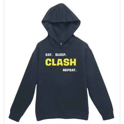 Funny Eat Sleep Clash Repeat Gaming Cute Gift Urban Pullover Hoodie