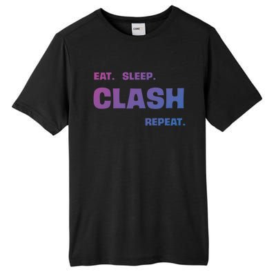 Funny Eat Sleep Clash Repeat Gaming Cool Gift Tall Fusion ChromaSoft Performance T-Shirt