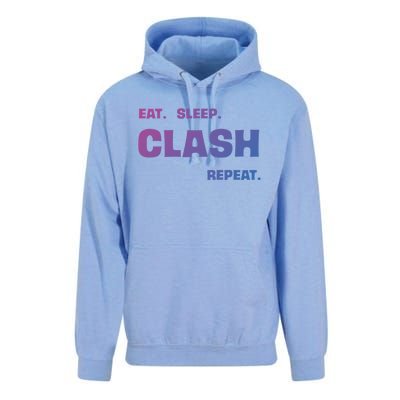 Funny Eat Sleep Clash Repeat Gaming Cool Gift Unisex Surf Hoodie