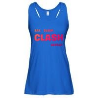 Funny Eat Sleep Clash Repeat Gaming Cool Gift Ladies Essential Flowy Tank