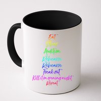 Funny Eat Sleep Audition Rehearse Freak Out Kill It Repeat Gift Mug
