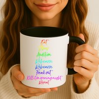 Funny Eat Sleep Audition Rehearse Freak Out Kill It Repeat Gift Mug