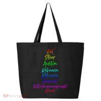 Funny Eat Sleep Audition Rehearse Freak Out Kill It Repeat Gift 25L Jumbo Tote