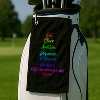 Funny Eat Sleep Audition Rehearse Freak Out Kill It Repeat Gift Golf Towel