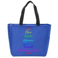 Funny Eat Sleep Audition Rehearse Freak Out Kill It Repeat Gift Zip Tote Bag