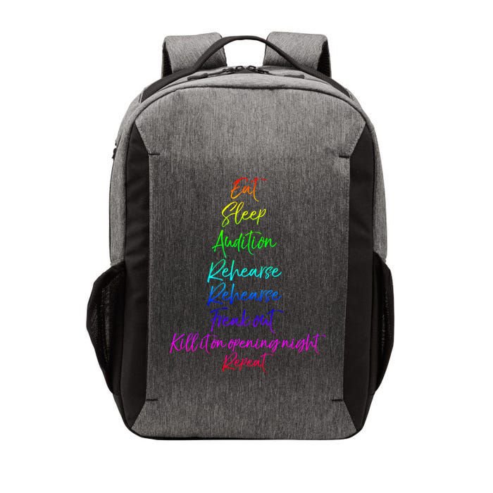 Funny Eat Sleep Audition Rehearse Freak Out Kill It Repeat Gift Vector Backpack
