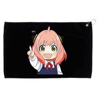 Funny Emotion Smile Hi. A Cute Girl For Family Holidays Grommeted Golf Towel