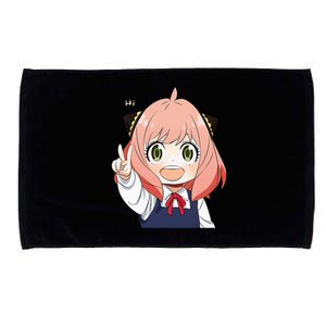 Funny Emotion Smile Hi. A Cute Girl For Family Holidays Microfiber Hand Towel