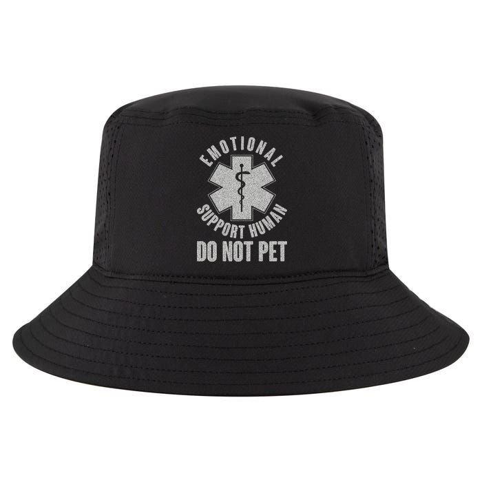 Funny Emotional Support Human Do Not Pet Cool Comfort Performance Bucket Hat