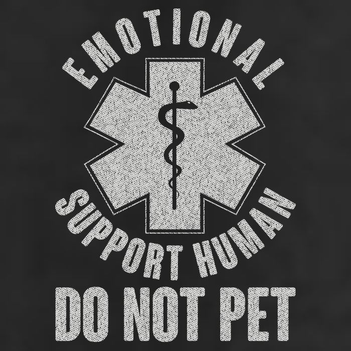 Funny Emotional Support Human Do Not Pet Cool Comfort Performance Bucket Hat