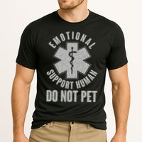 Funny Emotional Support Human Do Not Pet Cooling Performance Crew T-Shirt
