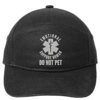 Funny Emotional Support Human Do Not Pet 7-Panel Snapback Hat