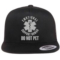 Funny Emotional Support Human Do Not Pet Flatbill Hat