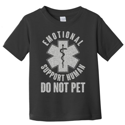 Funny Emotional Support Human Do Not Pet Toddler T-Shirt