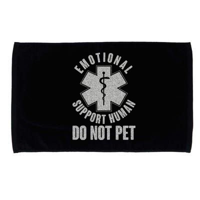 Funny Emotional Support Human Do Not Pet Microfiber Hand Towel