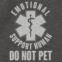 Funny Emotional Support Human Do Not Pet Vector Backpack