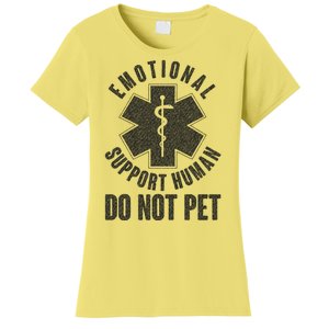 Funny Emotional Support Human Do Not Pet Women's T-Shirt