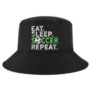 Funny Eat Sleep Soccer Repeat Soccer Player Coach Gift Cool Comfort Performance Bucket Hat