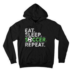 Funny Eat Sleep Soccer Repeat Soccer Player Coach Gift Hoodie