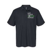 Funny Eat Sleep Soccer Repeat Soccer Player Coach Gift Softstyle Adult Sport Polo