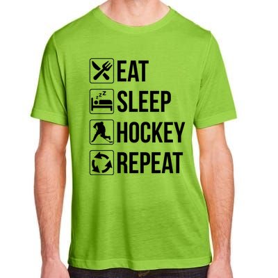 Funny Eat Sleep Hockey Repeat Funny Gift Adult ChromaSoft Performance T-Shirt