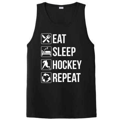 Funny Eat Sleep Hockey Repeat Funny Gift PosiCharge Competitor Tank