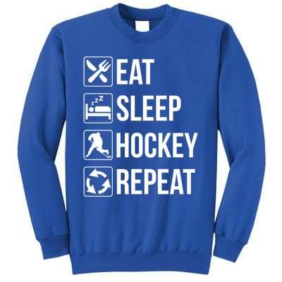 Funny Eat Sleep Hockey Repeat Funny Gift Sweatshirt