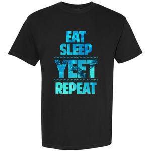 Funny Eat Sleep Yeet Repeat Garment-Dyed Heavyweight T-Shirt