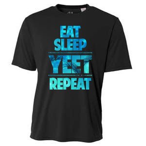 Funny Eat Sleep Yeet Repeat Cooling Performance Crew T-Shirt