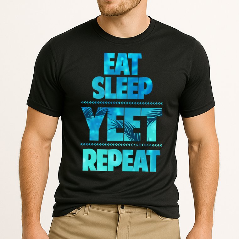 Funny Eat Sleep Yeet Repeat Performance Shirt