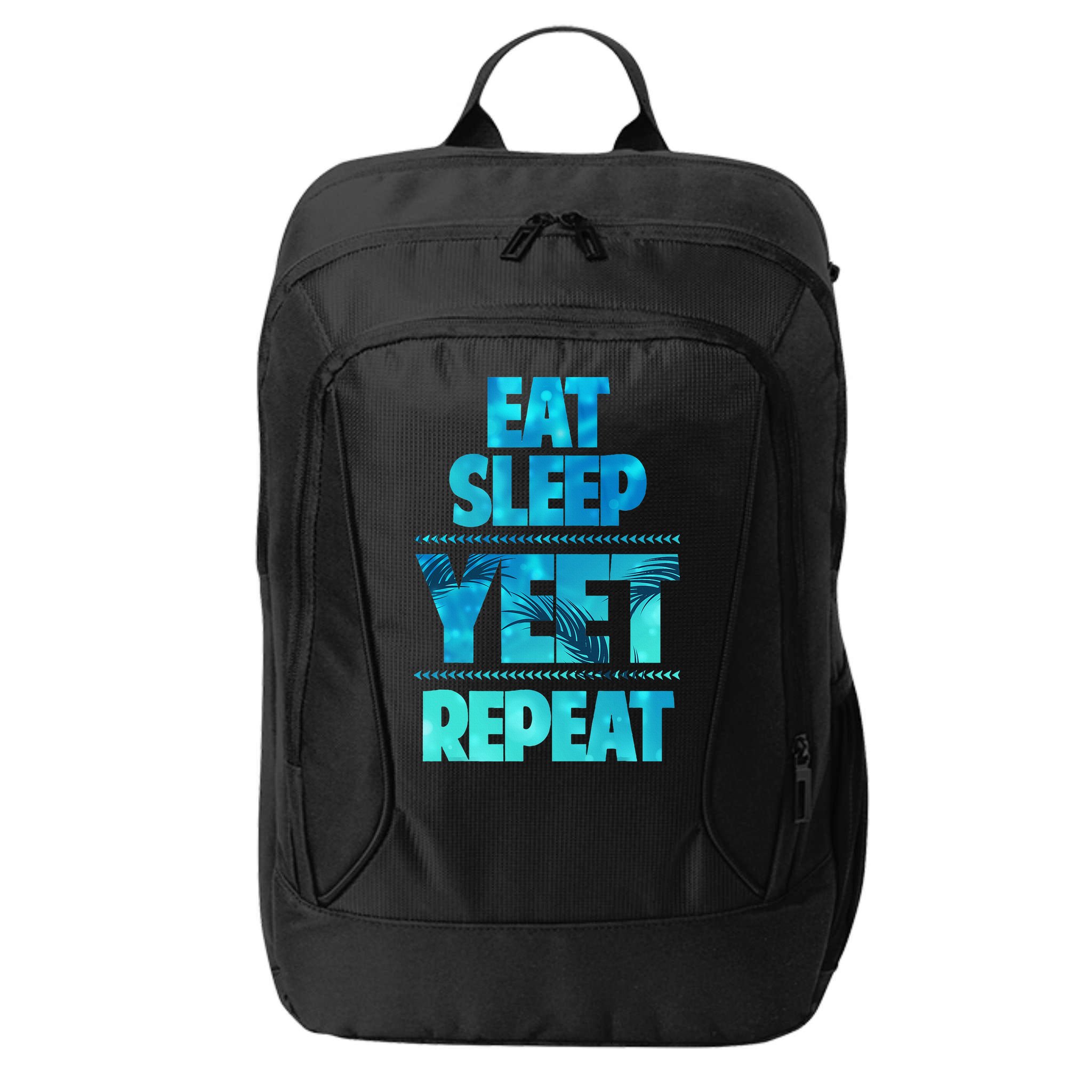 Funny Eat Sleep Yeet Repeat City Backpack