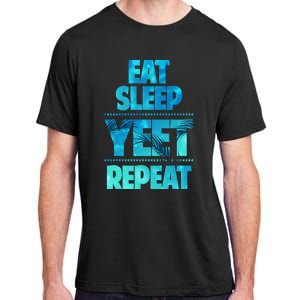 Funny Eat Sleep Yeet Repeat Adult ChromaSoft Performance T-Shirt