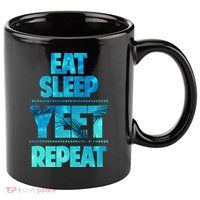 Funny Eat Sleep Yeet Repeat 11oz C Handle Ceramic Mug